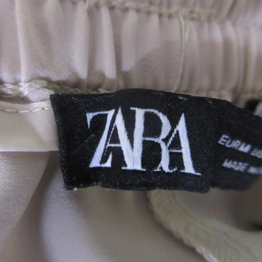 Zara Shorts Mens Medium Beige Sweat Elastic Waist Drawstring 4